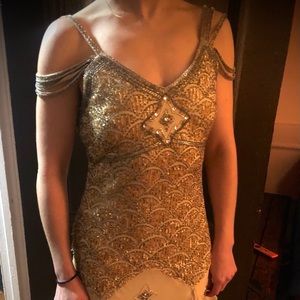 Beaded Embroidered Sue Wong Gatsby Dress